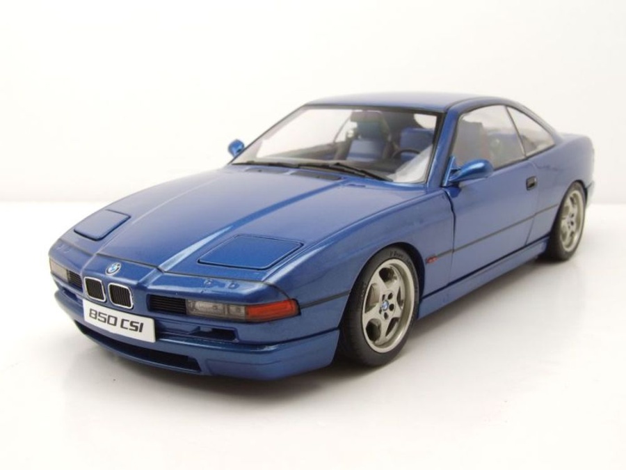 BMW 850 CSI E31 1990 blau Modellauto 1:18 Solido