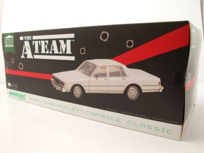 Chevrolet Caprice Classic 1980 weiß A-Team TV-Serie Modellauto 1:18 Greenlight Collectibles