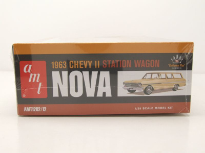 Chevrolet II Nova Station Wagon 1963 Kunststoffbausatz Modellauto 1:25 AMT