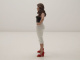 Figur Pin-Up Girl Suzy schwarz weiß für 1:18 Modelle American Diorama