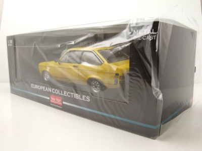 Ford Escort MK2 Sport RHD 1975 gelb Modellauto 1:18 Sun Star