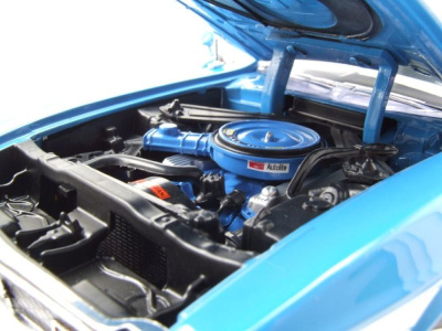 Ford Mustang Boss 351 1971 grabber blau silber Modellauto 1:18 Sun Star