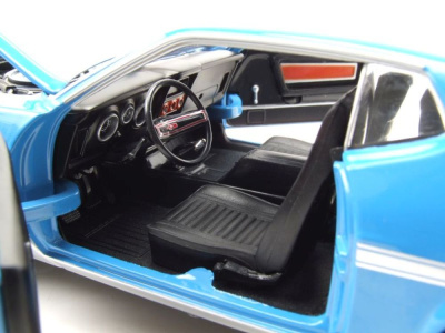 Ford Mustang Boss 351 1971 grabber blau silber Modellauto 1:18 Sun Star