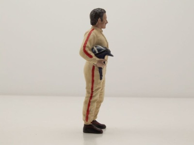 Figur Racing Legends 60s Rennfahrer beige Helm unter Arm für 1:18 Modelle American Diorama