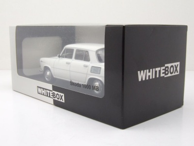 Skoda 1000 MB 1968 weiß Modellauto 1:24 Whitebox