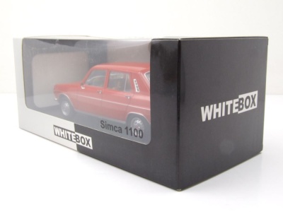 Simca 1100 1969 rot Modellauto 1:24 Whitebox