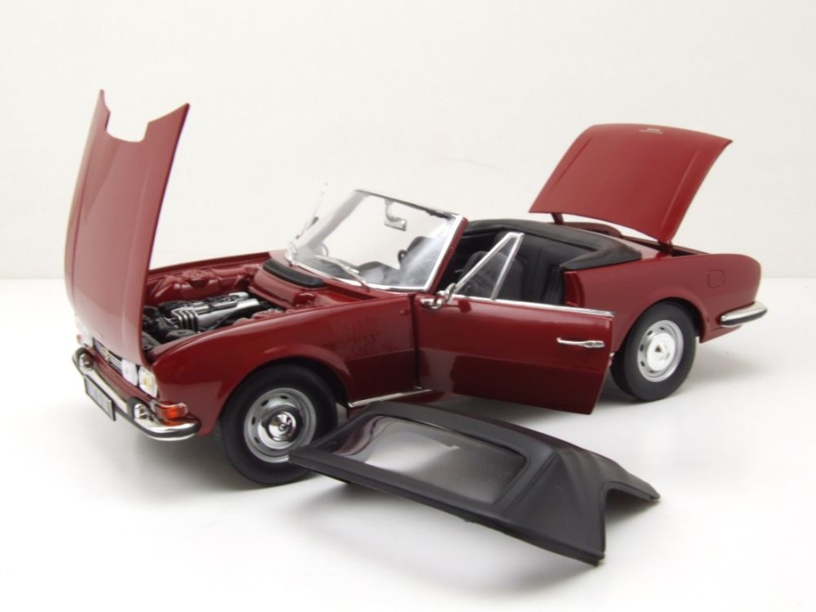 美品】NOREV Peugeot504 Cabriolet 1/18 Peugeot 504 Cabrio 1969 rot