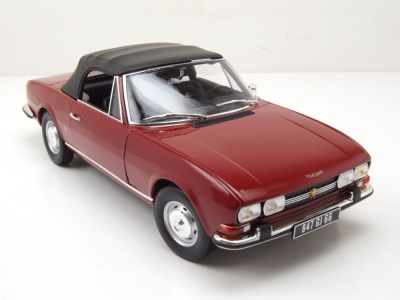 Peugeot 504 Cabrio 1969 rot Modellauto 1:18 Norev