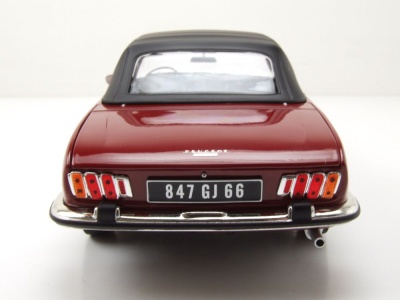 Peugeot 504 Cabrio 1969 rot Modellauto 1:18 Norev