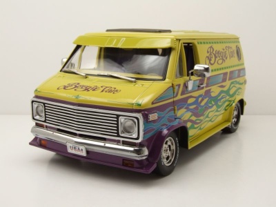 Chevrolet G-Series Van 1976 gelb Boogie Van Modellauto...