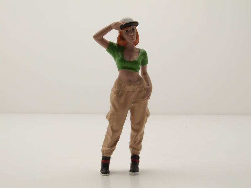 Figur Hip Hop Girls 1 mit Mütze für 1:18 Modelle American Diorama