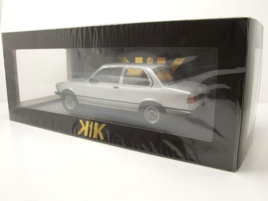 BMW e21 323i 1978 argent metallic véhicule miniature 180653 KK-Scale 1:18