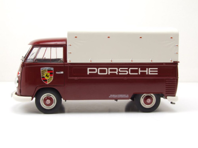 VW T1 Pritsche Plane Porsche Service 1950 rot Modellauto 1:18 Solido