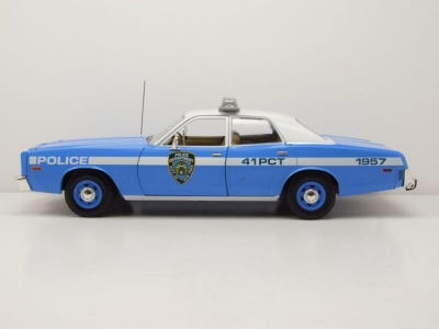 Dodge Monaco NYPD New York Police 1978 blau weiß Modellauto 1:18 Greenlight Collectibles