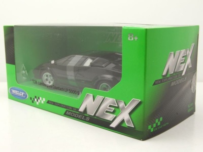 Lamborghini Countach LP 5000 S schwarz Modellauto 1:24 Welly