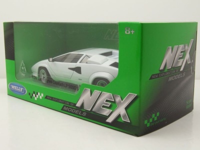 Lamborghini Countach LP 5000 S weiß Modellauto 1:24 Welly
