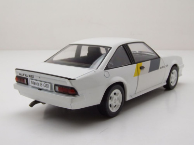 Opel Manta B GSI 1984 weiß Dekor Modellauto 1:24...
