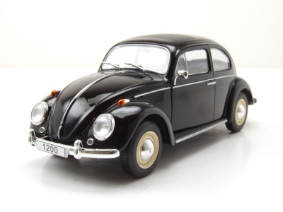 VW Käfer 1960 schwarz Modellauto 1:24 Whitebox