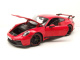 Porsche 911 GT3 2023 rot mit Streifen Modellauto 1:18 Maisto