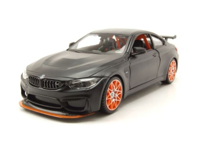 BMW M4 GTS matt schwarz Modellauto 1:24 Maisto