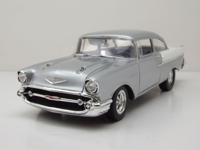 Chevrolet 150 Street Strip 1957 grau weiß Modellauto 1:18 Acme