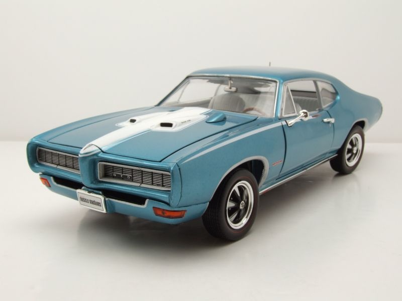 Modellauto Pontiac Royal Bobcat GTO 1968 türkis 1:18 Auto World