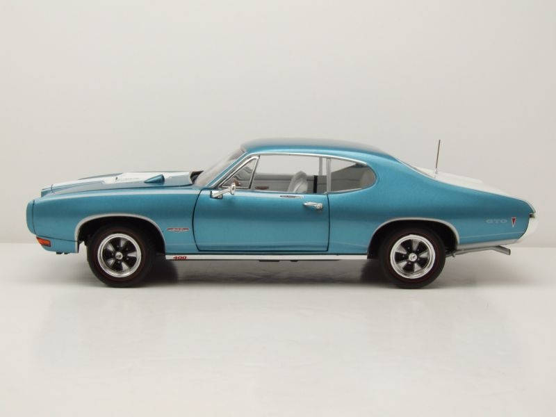Modellauto Pontiac Royal Bobcat GTO 1968 türkis 1:18 Auto World