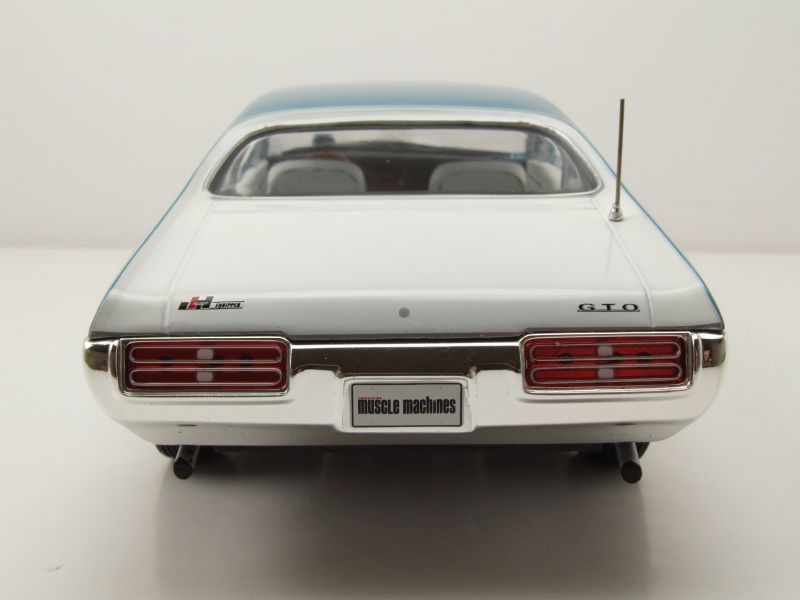 Modellauto Pontiac Royal Bobcat GTO 1968 türkis 1:18 Auto World
