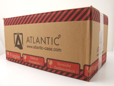 Klarsichtbox Acryl Vitrine Aichi mit Holzboden kirschbraun für 1:18 Modelle Zubehör Atlantic