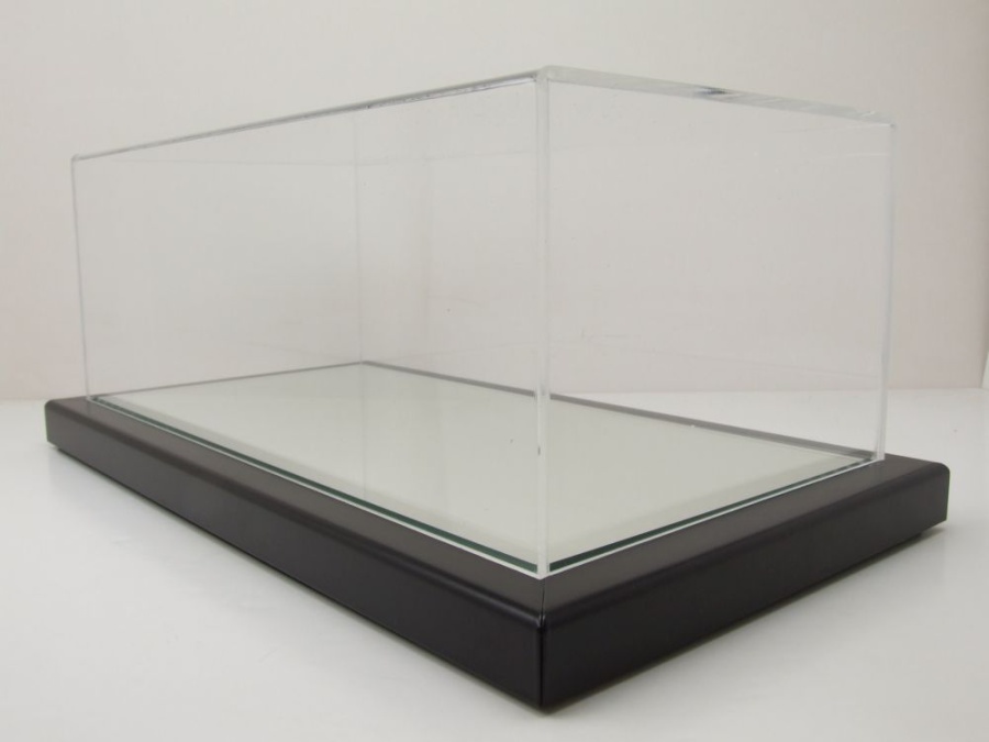 Modellauto Klarsichtbox Acryl Vitrine Mulhouse mit Lederboden schwarz carbon für 1:18 Modelle Zubehör Atlantic bei Model, 74,50