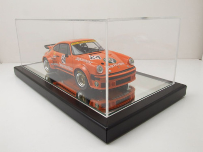 Klarsichtbox Acryl Vitrine Turin mit Metallsockel und Spiegelboden für 1:18 Modelle Zubehör Atlantic