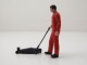 Figur Mechaniker Sam mit Wagenheber orange für 1:18 Atlantic