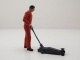 Figur Mechaniker Sam mit Wagenheber orange für 1:18 Atlantic