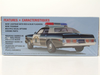 Dodge Monaco California Highway Patrol Police 1978 Kunststoffbausatz Modellauto 1:25 MPC