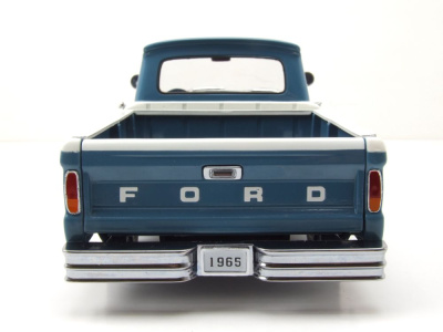 Ford F-100 Custom Cab Pick Up 1965 blau weiß Modellauto 1:18 Sun Star