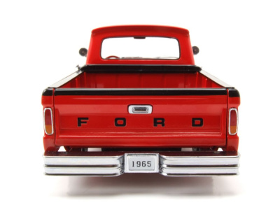 Ford F-100 Custom Cab Pick Up 1965 rot schwarz Modellauto 1:18 Sun Star