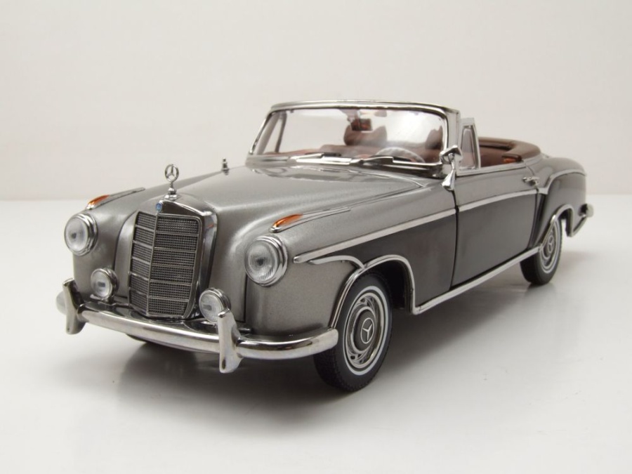 Mercedes 220 SE Cabrio W128 1960 grau dunkelgrau Modellauto 1:18 Sun Star