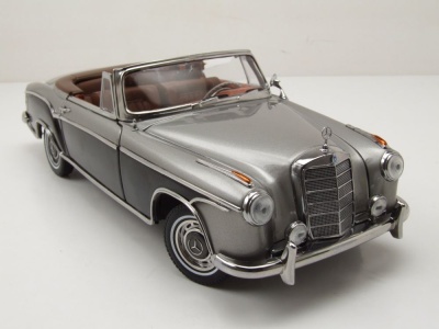 Mercedes 220 SE Cabrio W128 1960 grau dunkelgrau Modellauto 1:18 Sun Star