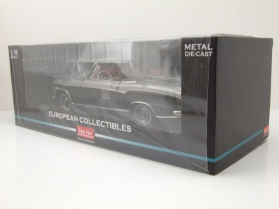 Mercedes 220 SE Cabrio W128 1960 grau dunkelgrau Modellauto 1:18 Sun Star