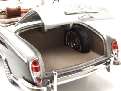 Mercedes 220 SE Cabrio W128 1960 grau dunkelgrau Modellauto 1:18 Sun Star
