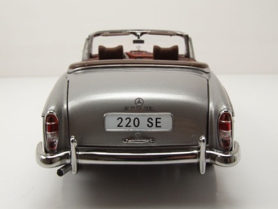 Mercedes 220 SE Cabrio W128 1960 grau dunkelgrau Modellauto 1:18 Sun Star