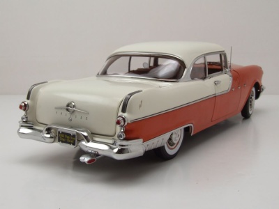 Pontiac Star Chief Hardtop 1955 rot weiß Modellauto...