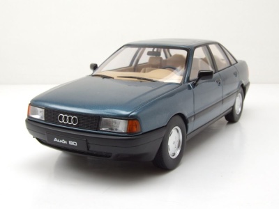 Audi 80 B3 1989 grünblau metallic Modellauto 1:18...