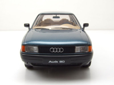 Audi 80 B3 1989 grünblau metallic Modellauto 1:18 Triple9