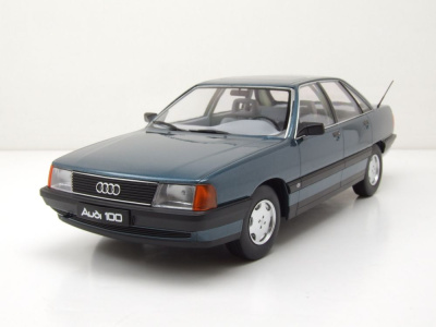 Audi 100 C3 1989 grünblau metallic Modellauto 1:18...