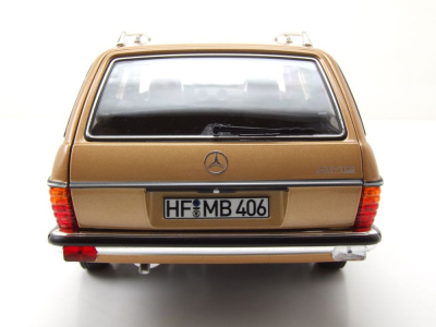 Mercedes 200 AMG T-Modell S123 Kombi 1982 gold metallic Modellauto 1:18 Norev