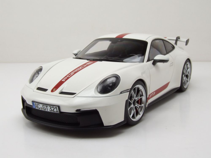 Porsche 911 GT3 2021 weiß Modellauto 1:18 Norev