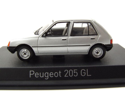 Peugeot 205 GL 1988 grau Modellauto 1:43 Norev