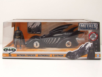 Batman Forever Batmobile 1995 schwarz mit Figur...