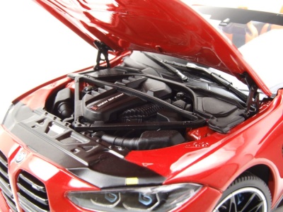 BMW M4 Cabrio 2020 rot metallic Modellauto 1:18 Minichamps